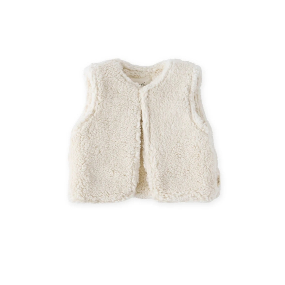 Pehr Sherpa Cream Vest 12-24m